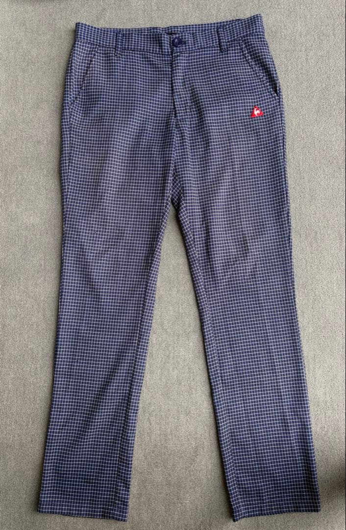 lecoqsportifルコックゴルフパンツチェック柄　秋〜春用　M — image 2
