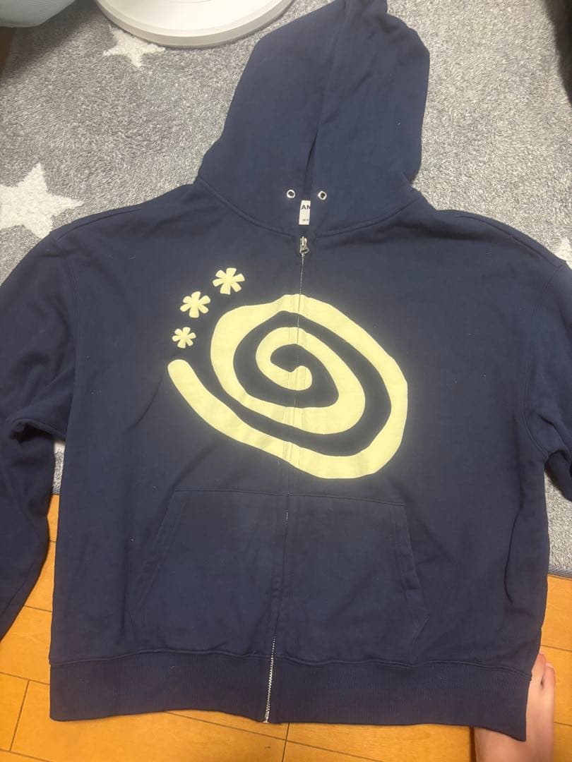 AMOU Molly Hoodie Zip Up NAVY — image 4