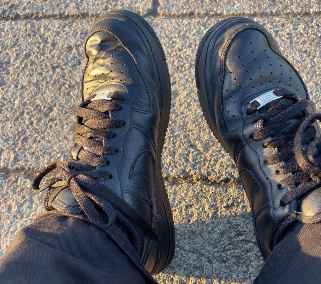 T*U様 Nike Air Force 1 Black ローカット スニーカー — image 2