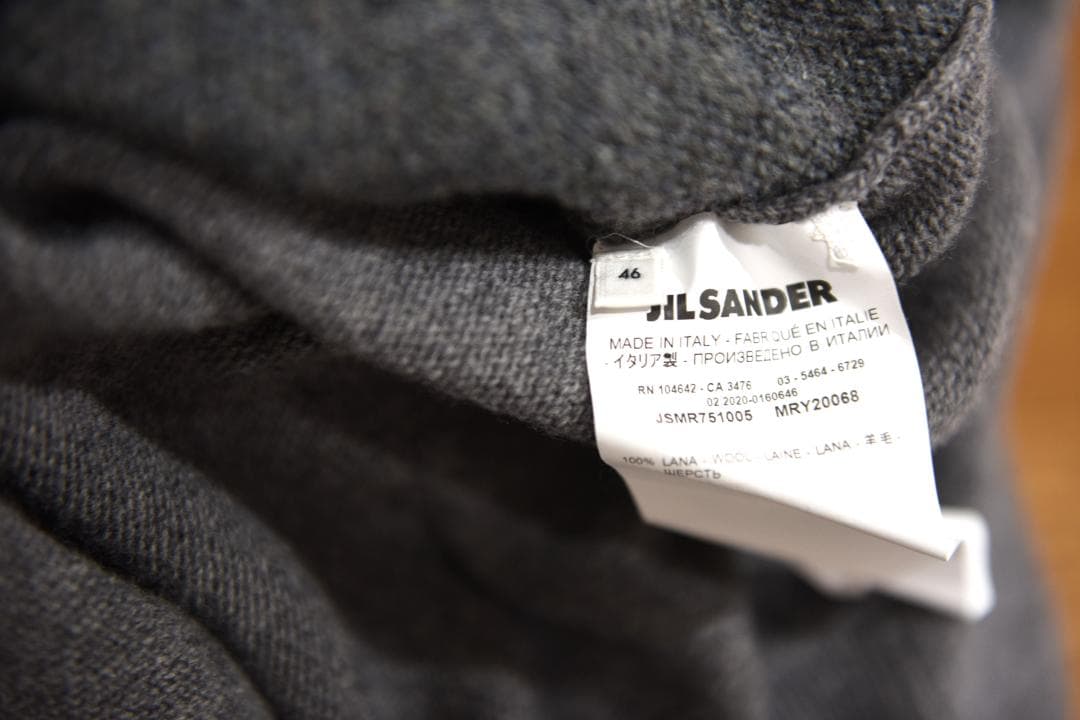JIL SANDER 20-21AW クルーネック ニット グレー 46 — image 4