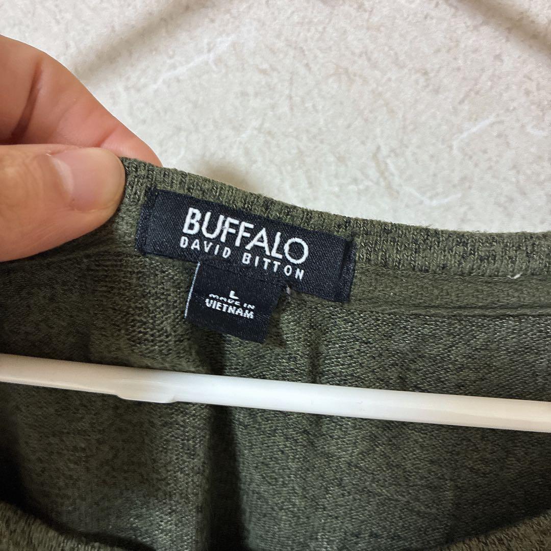 【L】BUFFALO DAVID BITTON オリーブグリーン シック　秋冬 — image 2