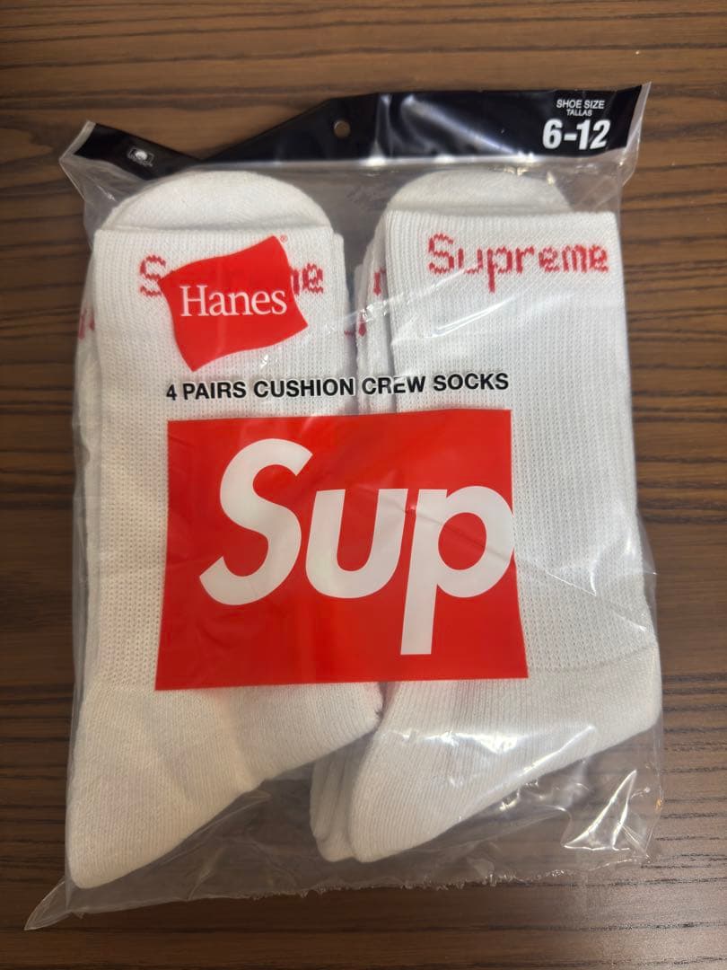 Supreme Hanes 1Pairs Cushion Crew Socks — image 2