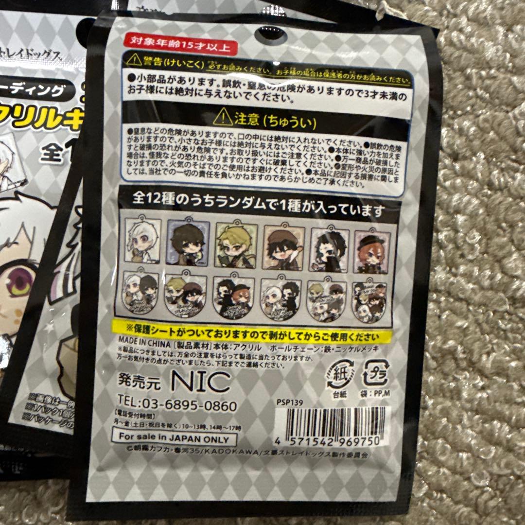文豪ストレイドッグス アクリルキーチェーン 12個セット — image 3