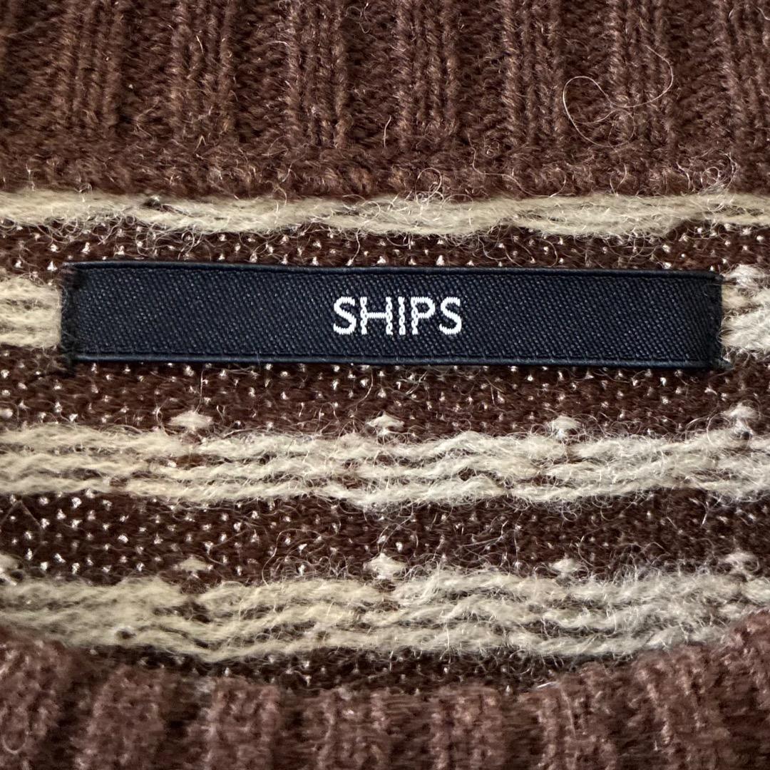 SHIPS ノルウェー ジャガード クルーネックニット プルオーバー 大きめ — image 5