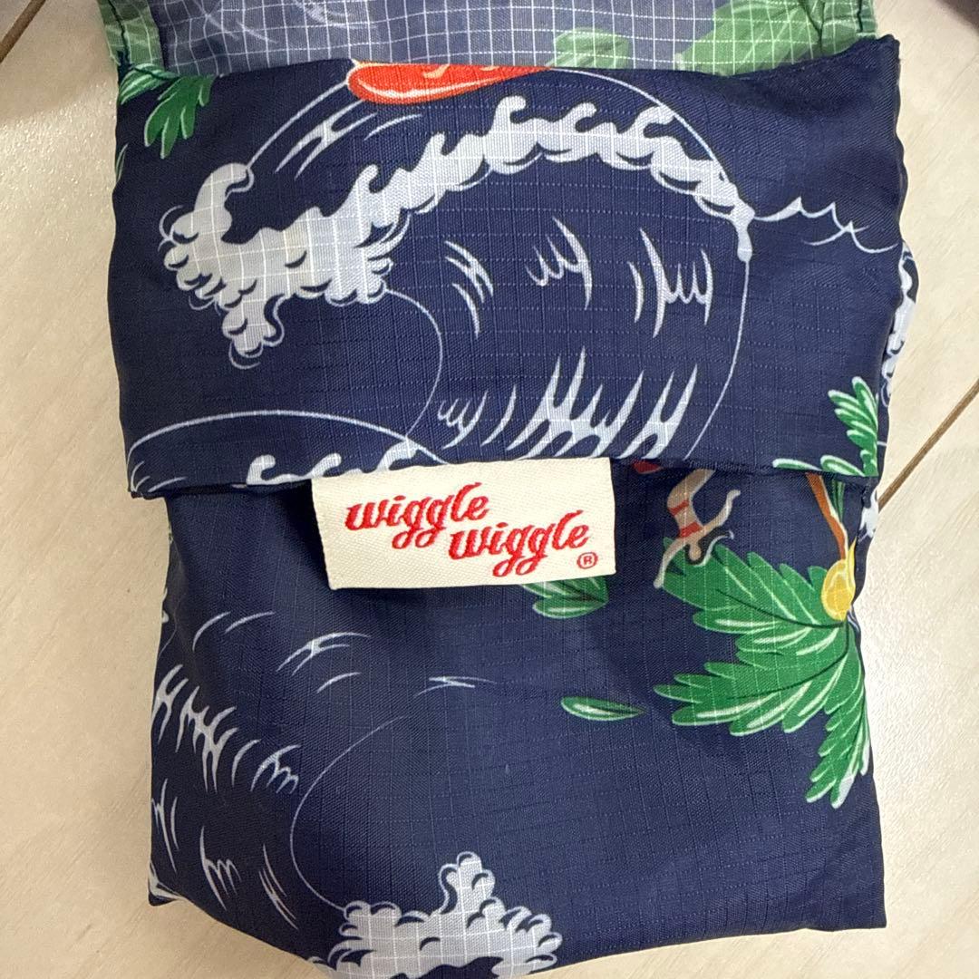 Wiggle Wiggle 大容量picnicエコバッグ ネイビー サーフィン柄 — image 3