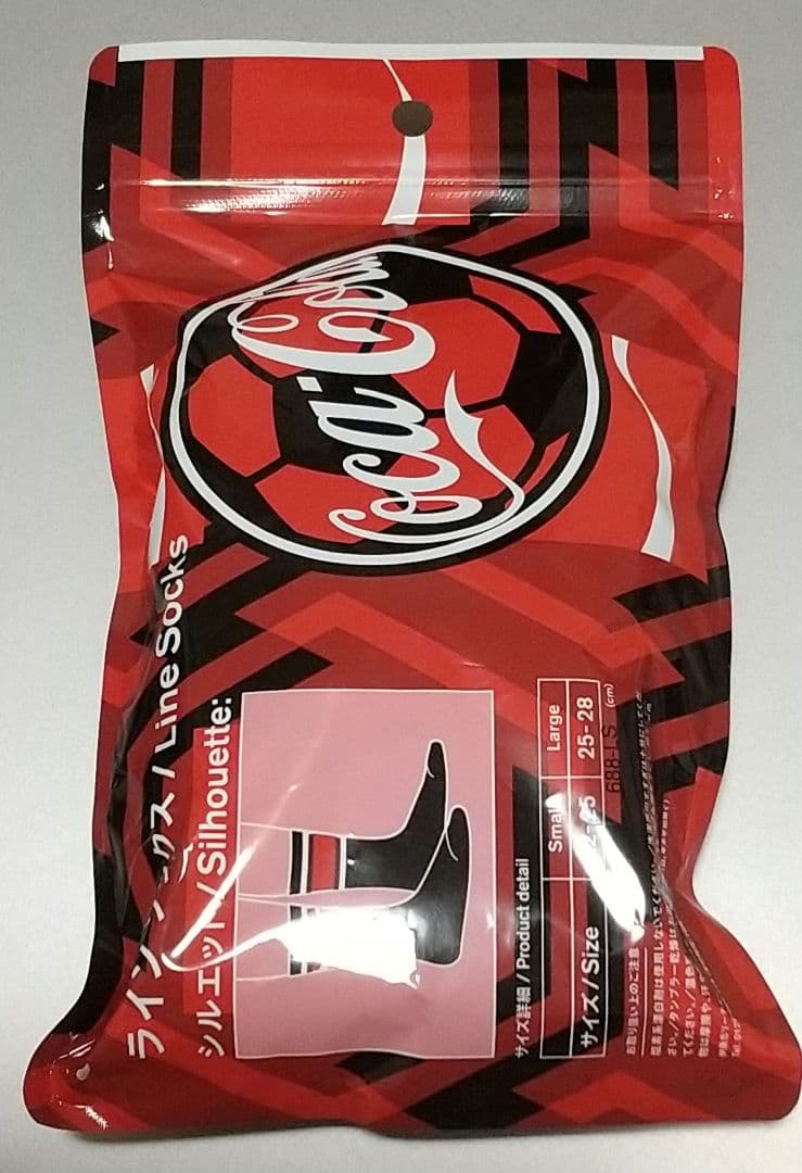 ファミマ ソックス コカコーラ 靴下 ラインソックス ブラック 22-25㎝ — image 2