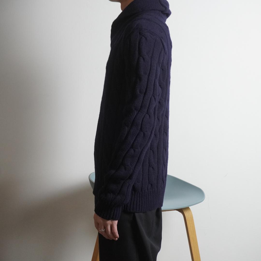POLO by Ralph Lauren ショールカラーニット 紺/CZ238 — image 2