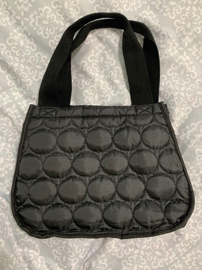 未使用◎ ROOTOTE キルティング ミニトートバッグ ブラック — image 2