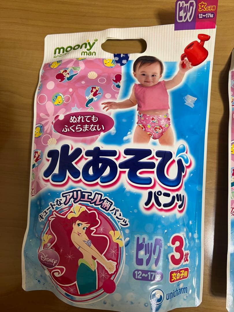 moony man 水あそびパンツ ビッグ 女の子用 アリエル 6枚 — image 2