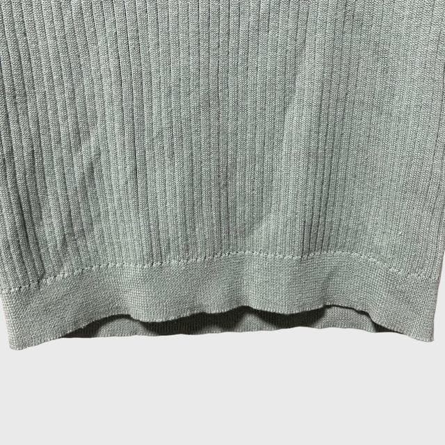 イーハイフンワールドギャラリーピース リブニット ノースリーブ ブルーグリーン — image 5