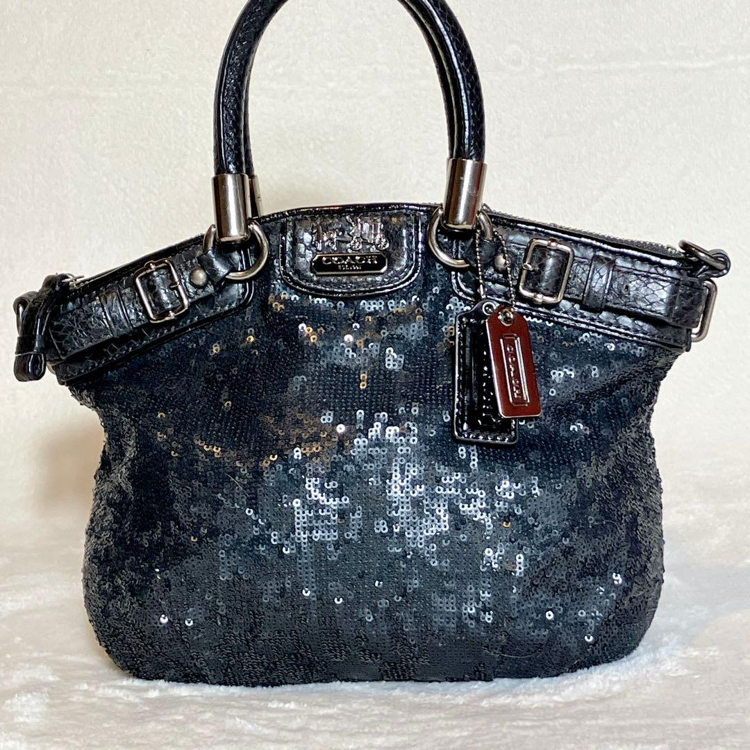 coach maddison mini sophia sequins bag — image 2