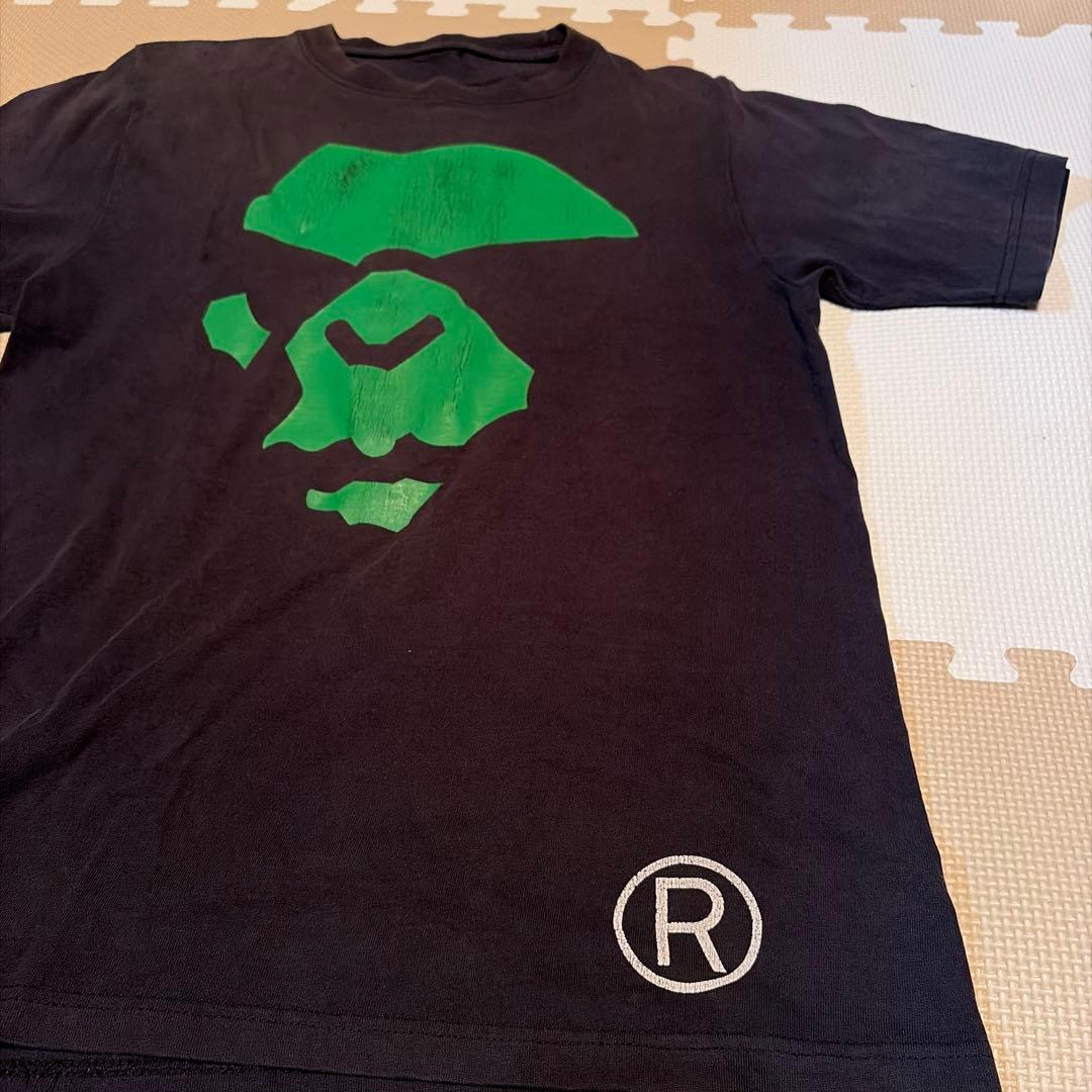 A BATHING APE Tシャツ ブラック グリーン — image 2