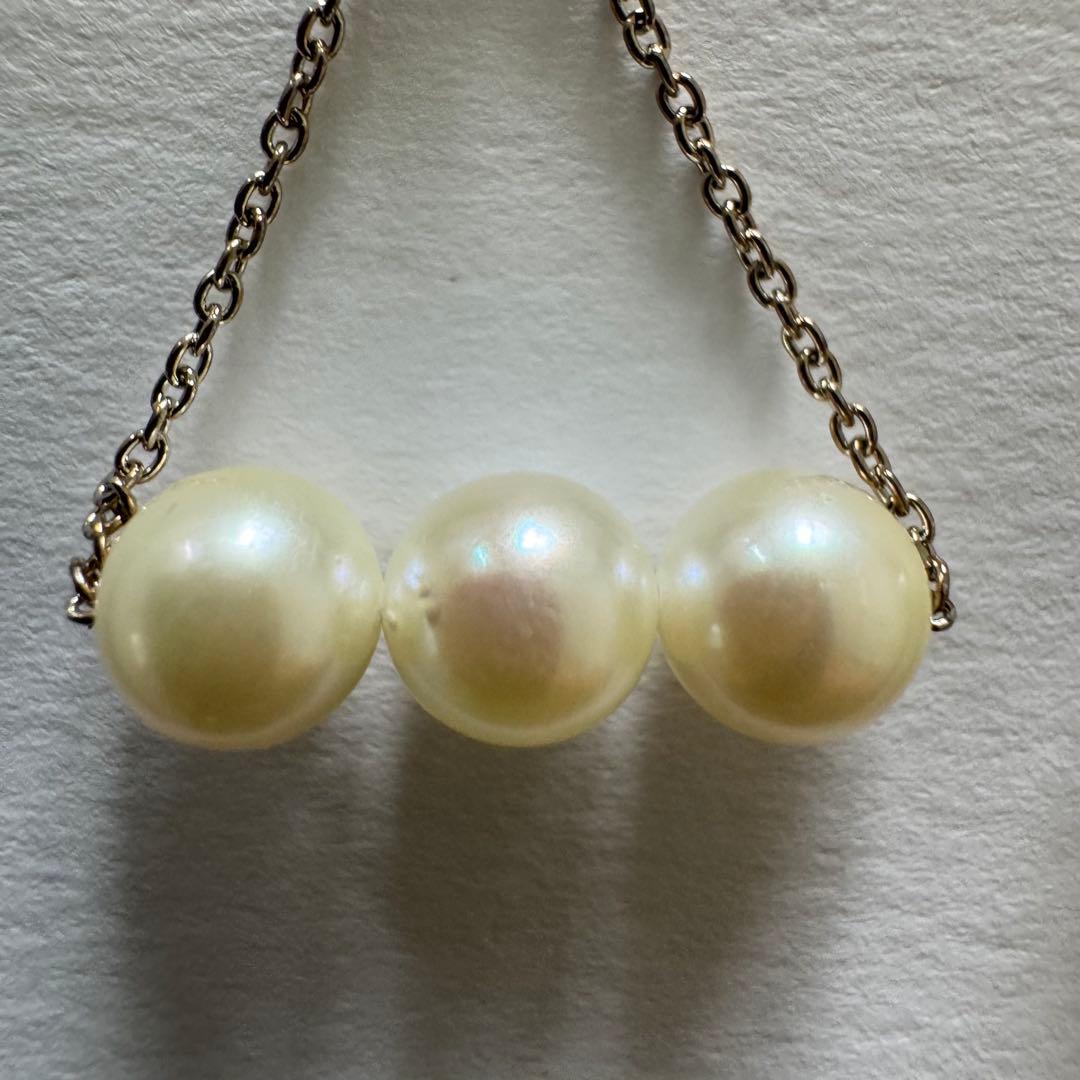 Seashore 宇和島あこや真珠 3連パール イヤリング — image 4