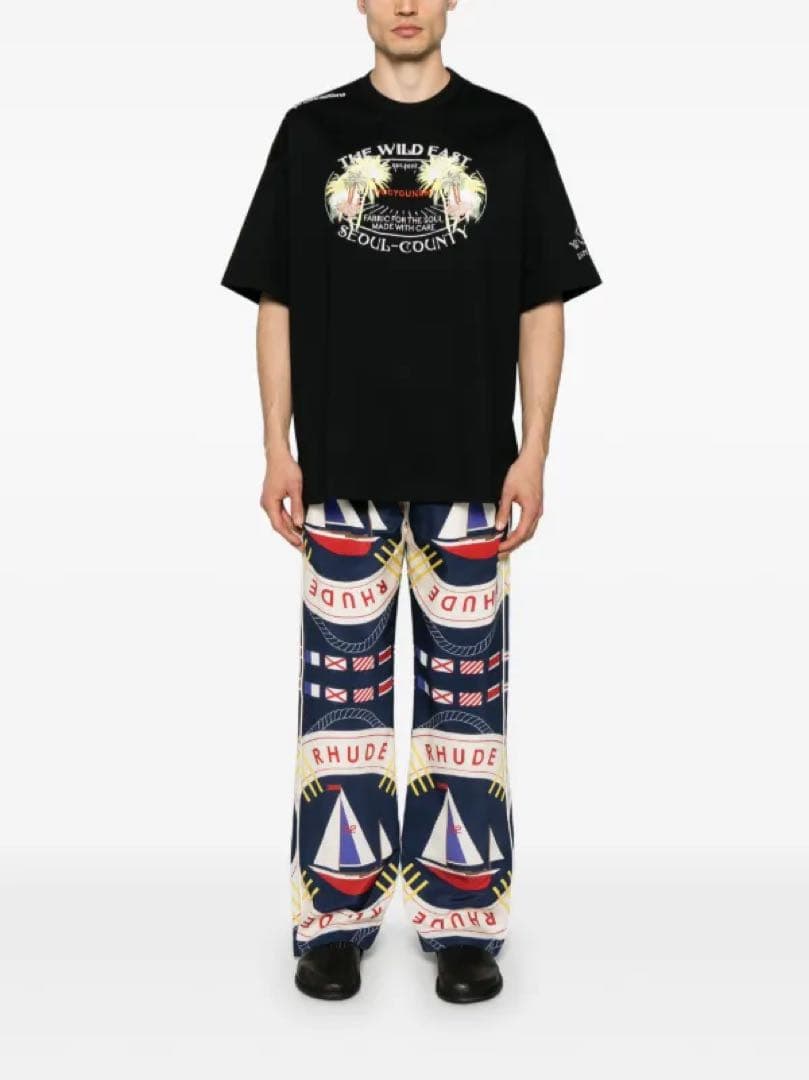25SS Wooyoungmi パルムツリーTシャツ　48 — image 2