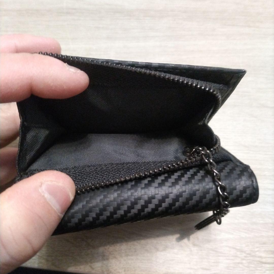 カーボン調 三つ折りコインケース 小銭入れ — image 5