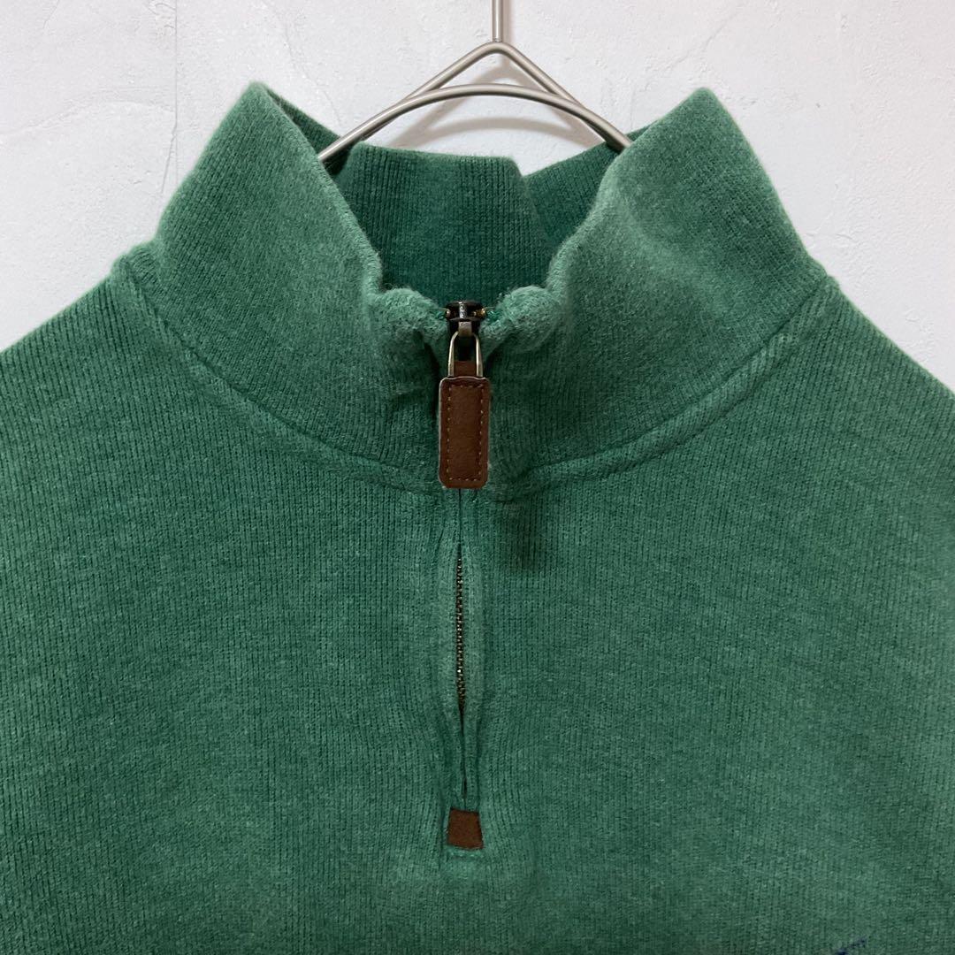 ポロラルフローレン ハーフジップスウェット ハーフジップ 長袖 XL 緑 — image 3