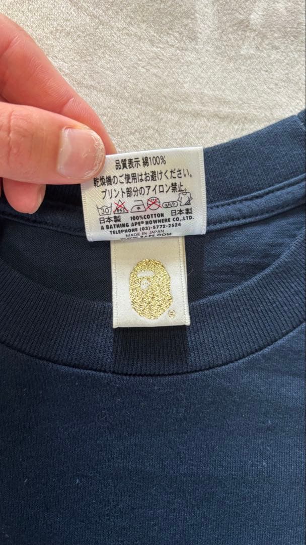 A BATHING APE ビッグロゴTシャツ オレンジ M — image 4