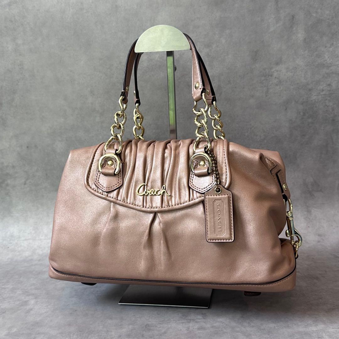 COACH Ashley Pleat Satchel Bag Handbag — image 2