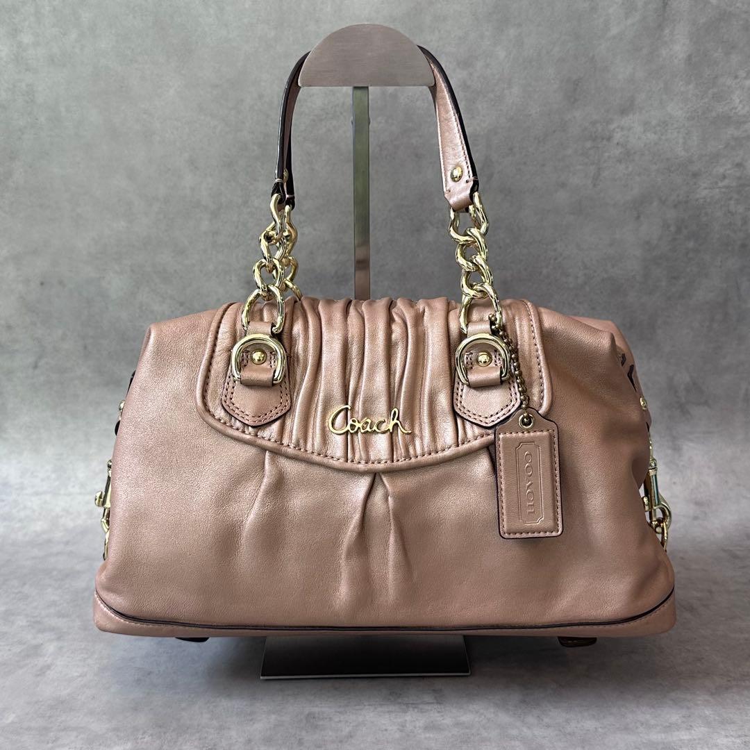 COACH Ashley Pleat Satchel Bag Handbag — image 3