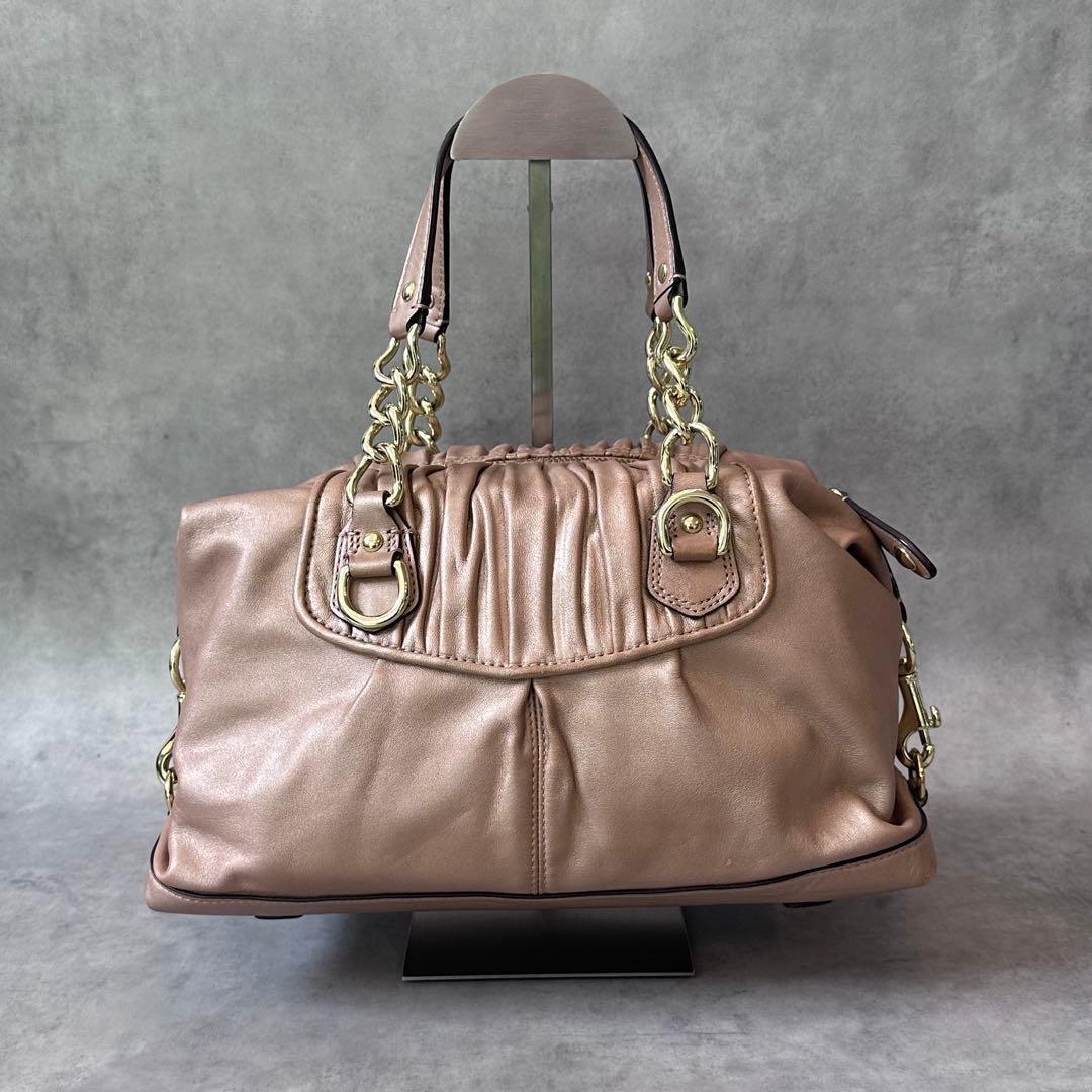 COACH Ashley Pleat Satchel Bag Handbag — image 4