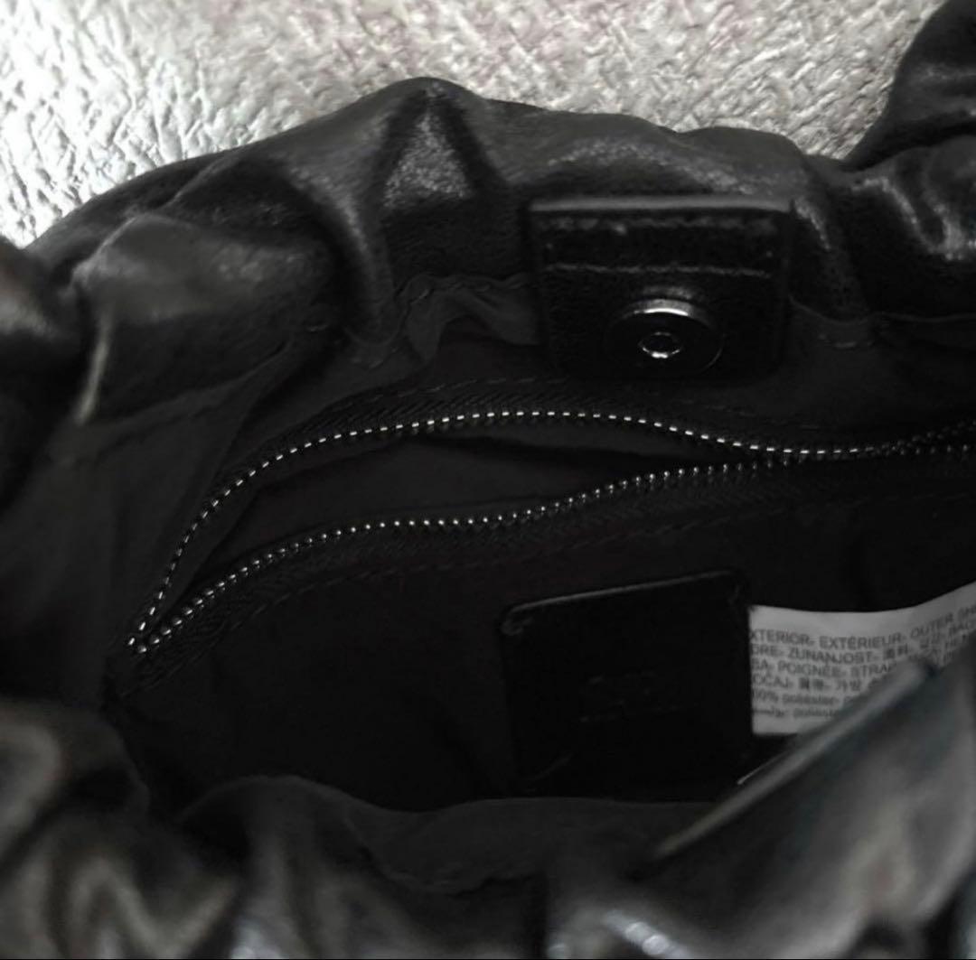 ZARA メタリックエフェクトミニハンドバッグショルダーバッグ ブラック — image 3
