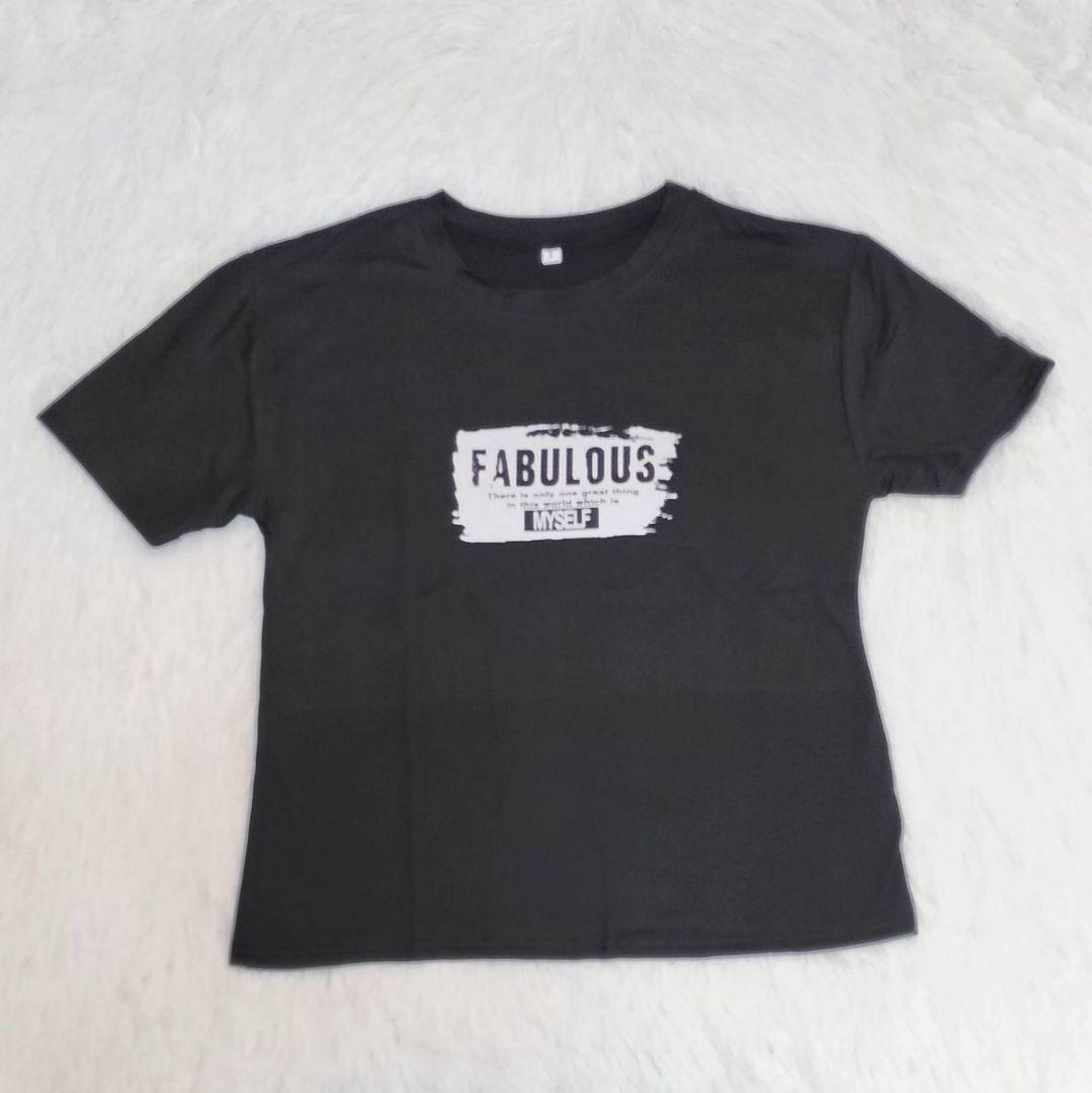 Tシャツ 半袖 XL ブラック 黒 半袖 カジュアル シンプル ロゴ — image 2