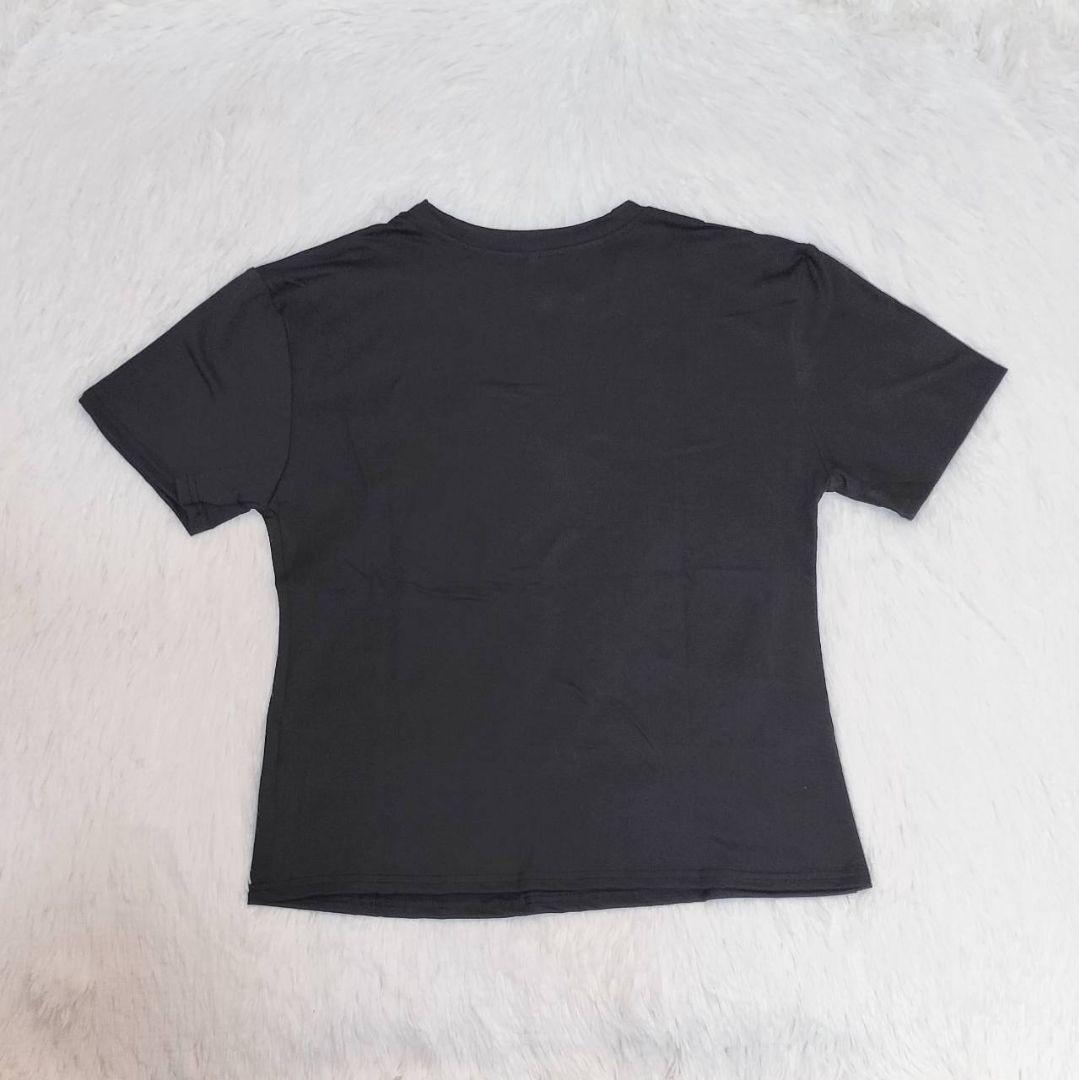 Tシャツ 半袖 XL ブラック 黒 半袖 カジュアル シンプル ロゴ — image 3
