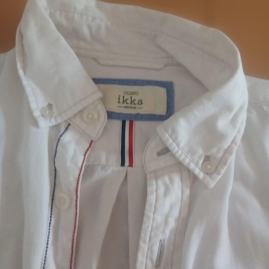 ikka　ホワイト　七分袖シャツ　Mサイズ — image 3