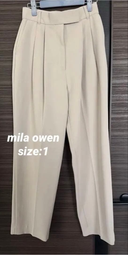 Mila Owen スラックス アイボリー サイズ1 ストレートパンツ — image 2
