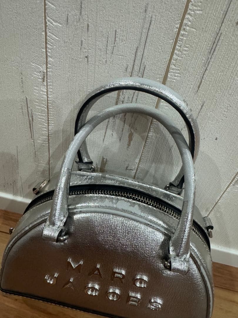 MARC JACOBS ハンドバッグ シルバー ミニ ボストンバック — image 2
