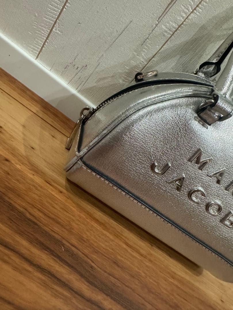 MARC JACOBS ハンドバッグ シルバー ミニ ボストンバック — image 3