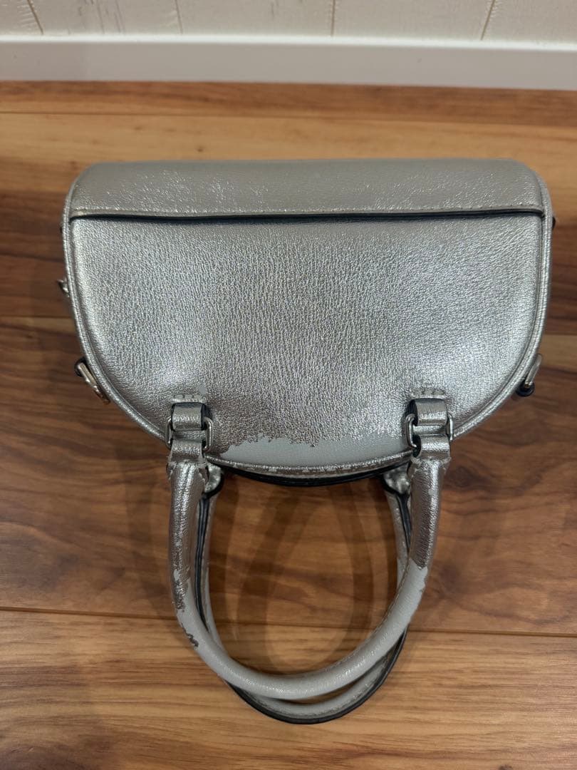 MARC JACOBS ハンドバッグ シルバー ミニ ボストンバック — image 5
