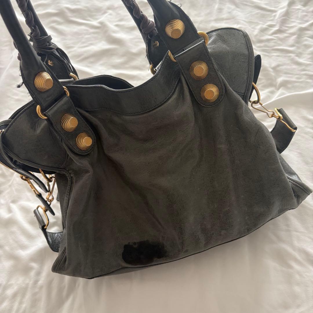 Balenciaga le city ハンドバッグ スタッズ レザー ブラック — image 2