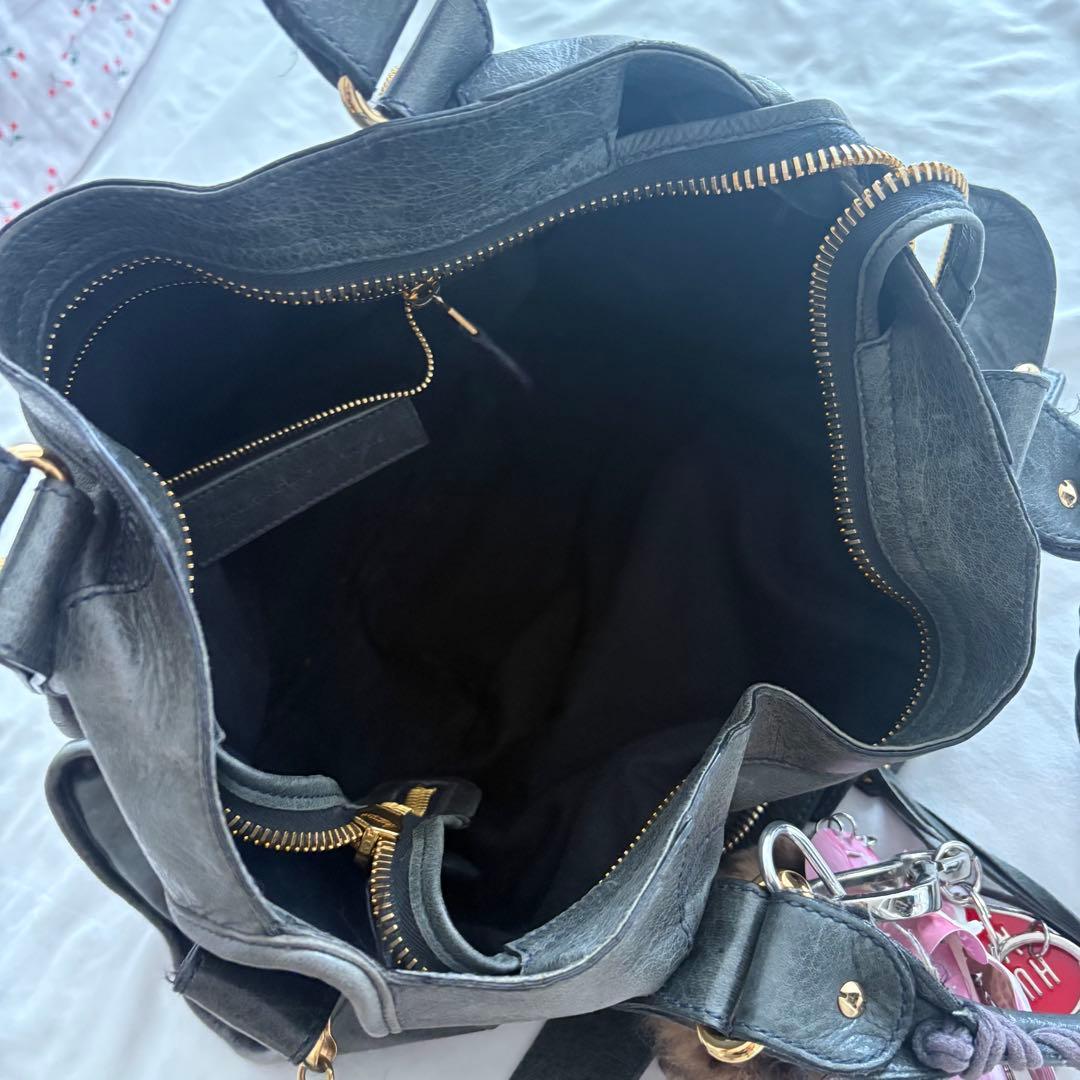 Balenciaga le city ハンドバッグ スタッズ レザー ブラック — image 3