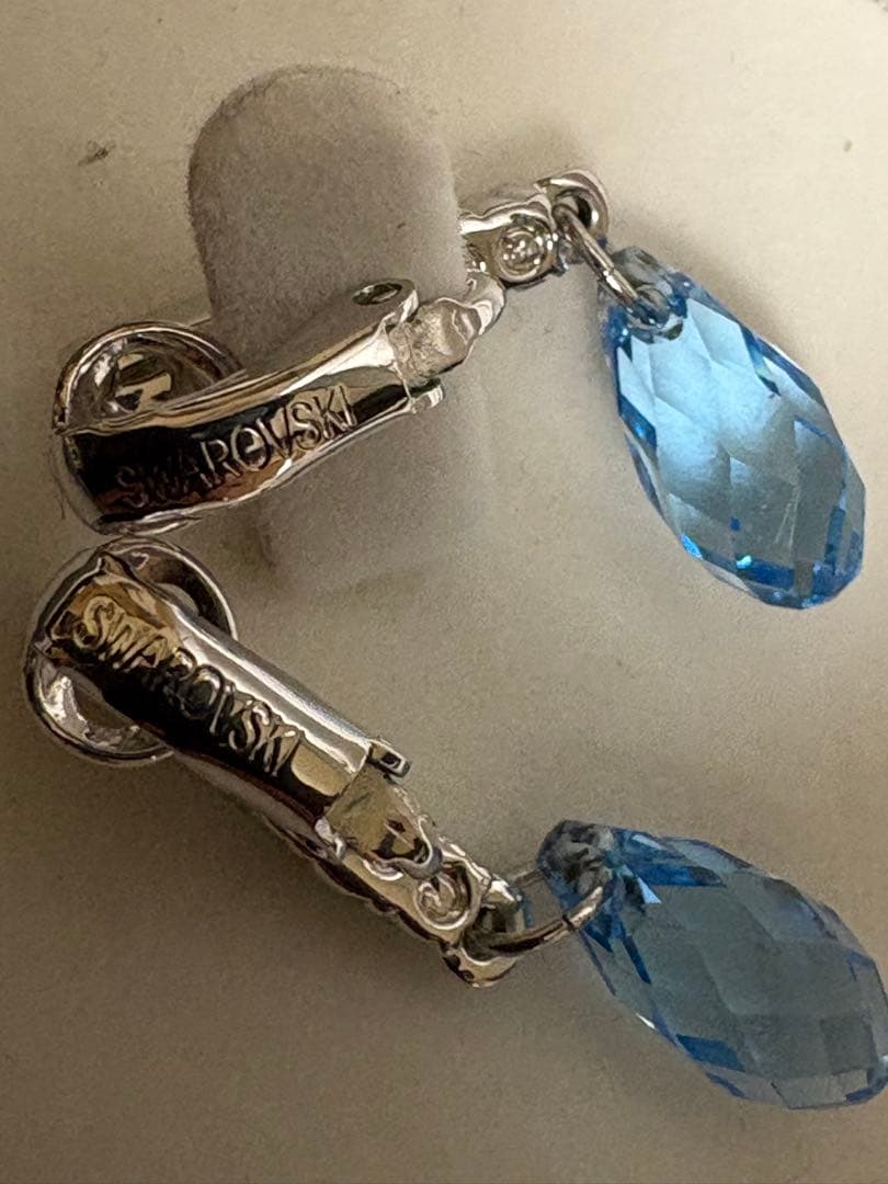 【20日限定】Swarovski スワロフスキー イヤリング ブルー ドロップ — image 3