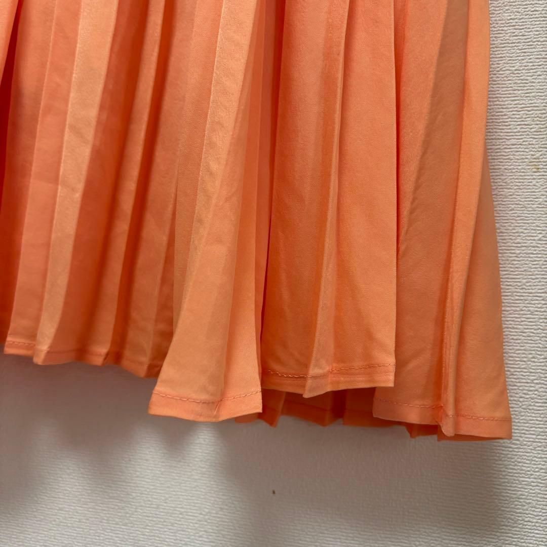 新品✨ラコレ レディースプリーツロングスカート オレンジ Mサイズ 春夏 — image 3