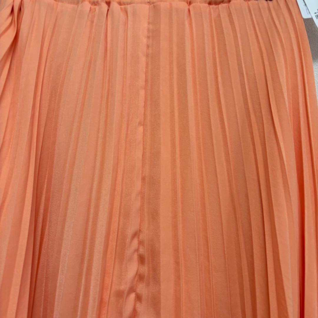 新品✨ラコレ レディースプリーツロングスカート オレンジ Mサイズ 春夏 — image 4