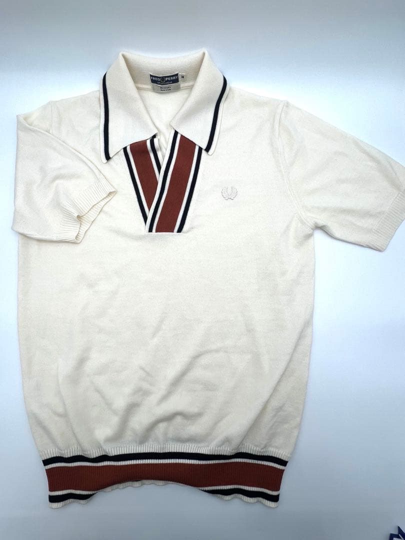 FRED PERRY REISSUES ニットポロシャツ イタリア製 38 — image 2