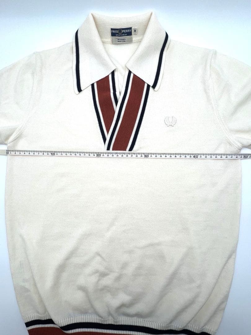 FRED PERRY REISSUES ニットポロシャツ イタリア製 38 — image 5