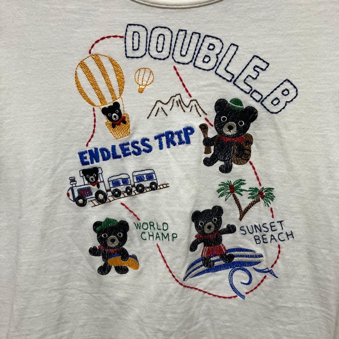 DOUBLE.B 刺繍入り Tシャツ Sサイズ — image 2