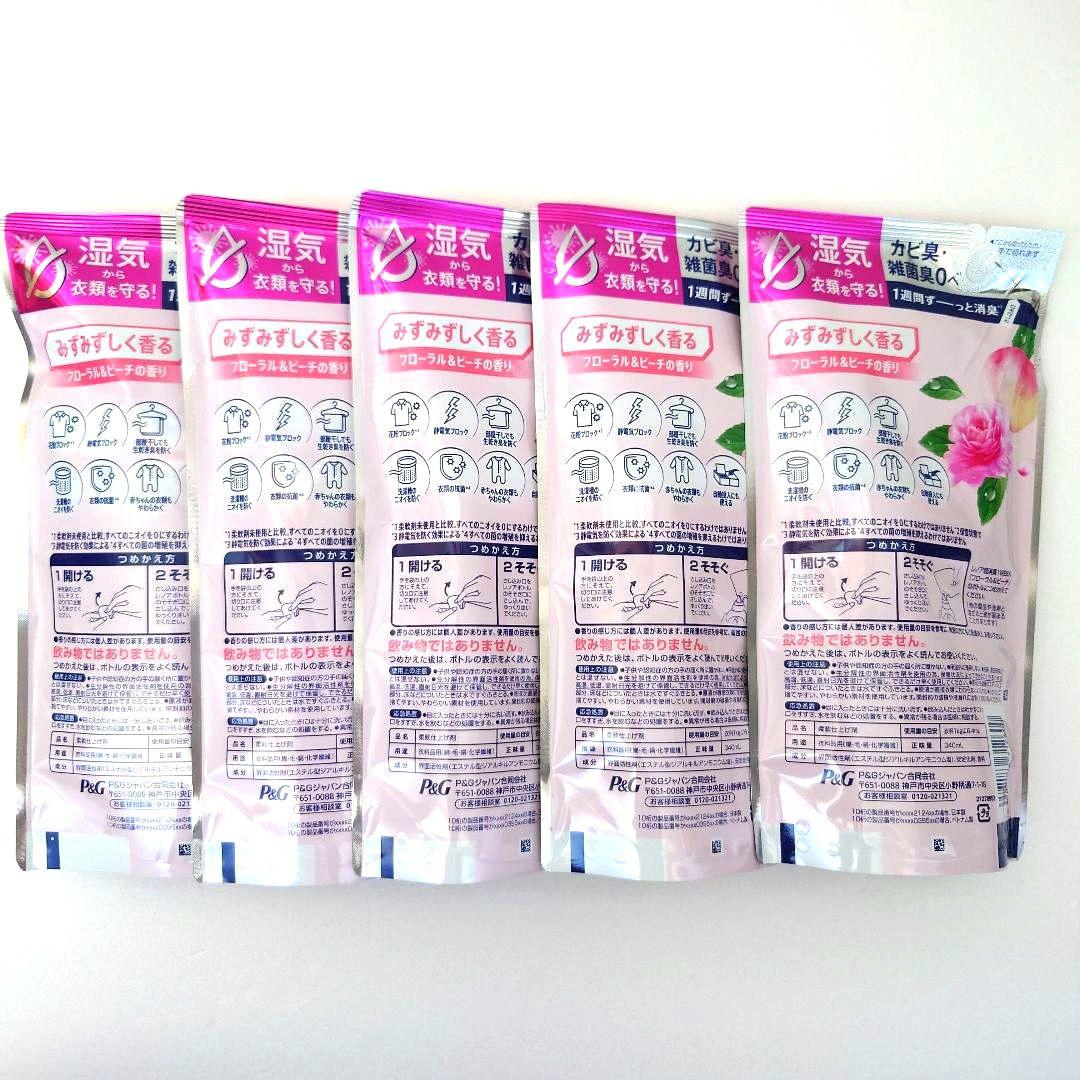 P＆G　レノア　超消臭　1WEEK　　　フローラル＆ピーチ　340ml　5袋　Q — image 2