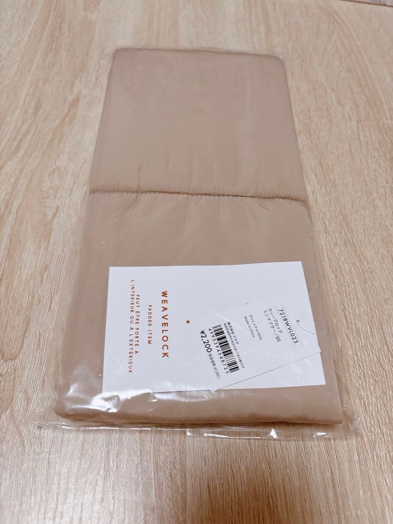 新品未使用　ビスク　ウィーブロック　ミニマフラー　ベージュ — image 3