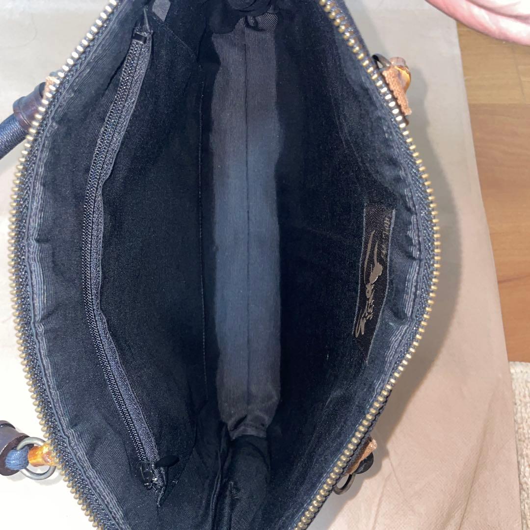 【未使用】HOKYO JAPAN 帆布 ハンドバッグ ブラック 黒 — image 5