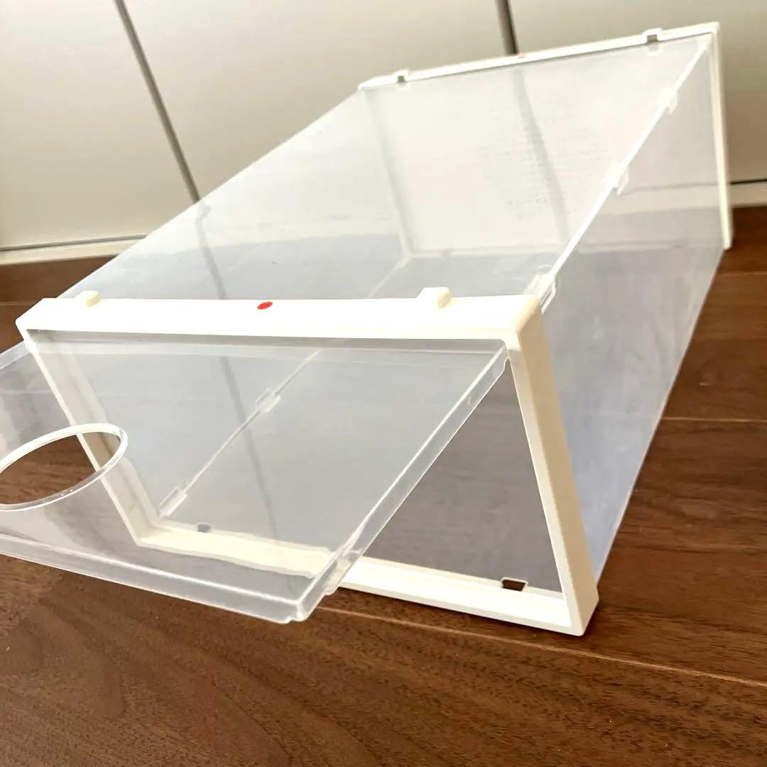 美品【透明プラスチック 靴収納ボックス】×4個 — image 2