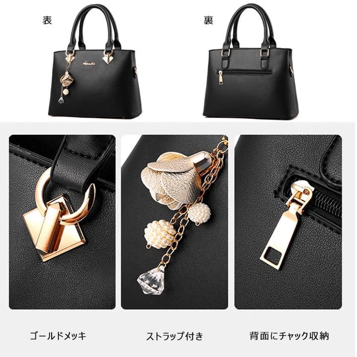 レディースバッグ ハンドバッグ ショルダーバッグ 2wayバッグ 大容量収納可能 — image 3