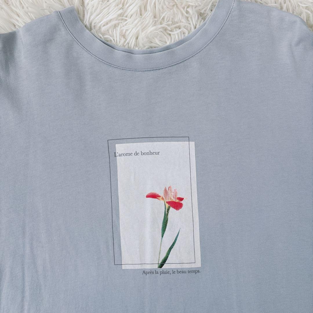 ハニーズ COLZA 半袖 Tシャツ カットソー ブルー　レディース チュニック — image 2