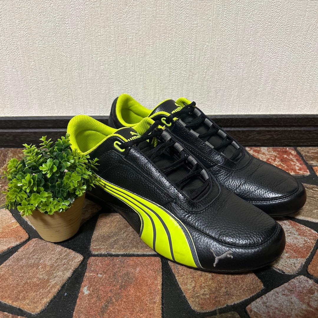 【PUMA プーマ】スニーカー（26）ドライビングシューズ　グリーン　レザー — image 3