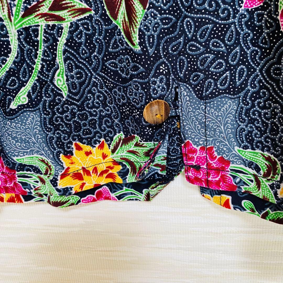 On Time Fashion 半袖シャツ プルオーバー 花柄 F 1851 — image 4