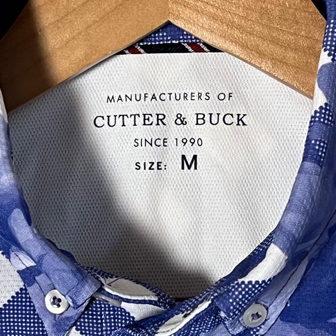 CUTTER & BUCK ギンガムチェック 花柄ゴルフボタンダウンシャツ☆美品 — image 5