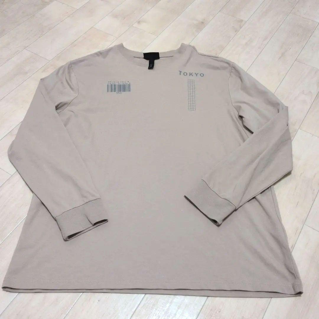 H&M　ベージュ　長袖　シャツ　TOKYO L — image 2